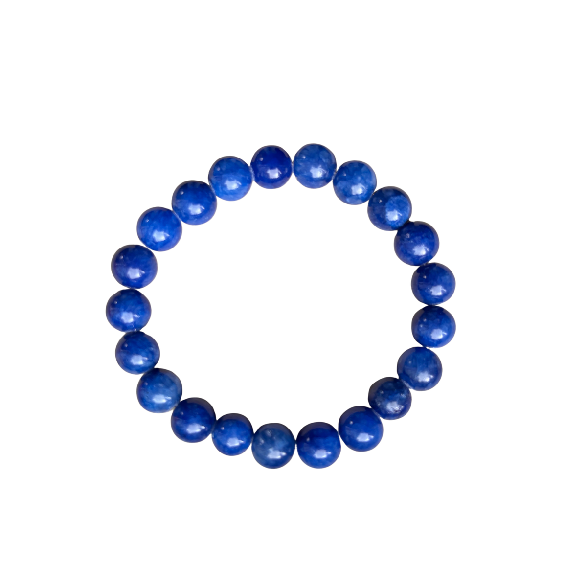 bazo1199 ブレスレット　bracelet ブルー True Blue Jade 8mm Bracelet – Centered Jewelry