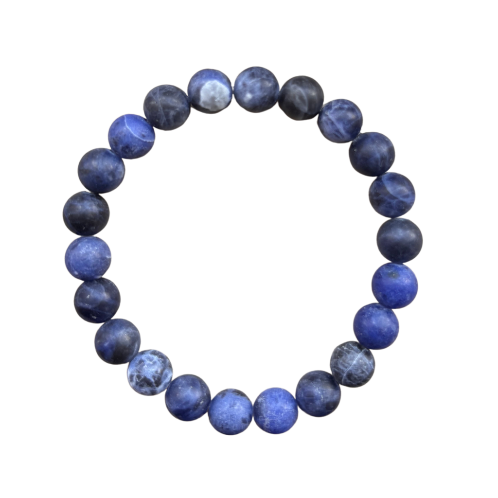 Matte Dark Blue Sodalite 8mm Bracelet – Centered Jewelry
