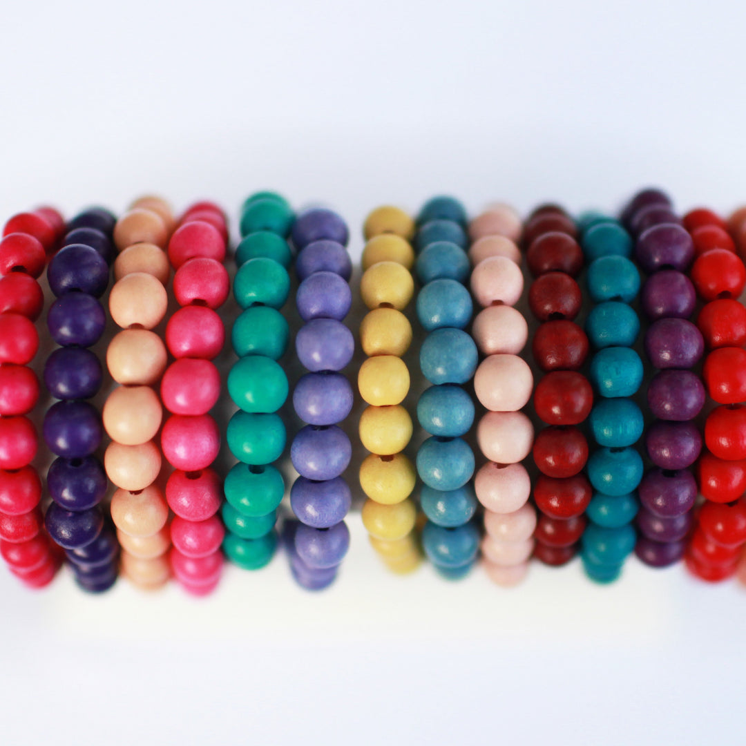 Royal Purple Wood 8mm Bracelet – Centered Jewelry