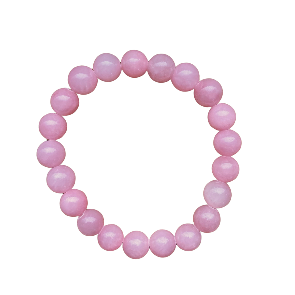 Peony Pink Jade 8mm Bracelet – Centered Jewelry