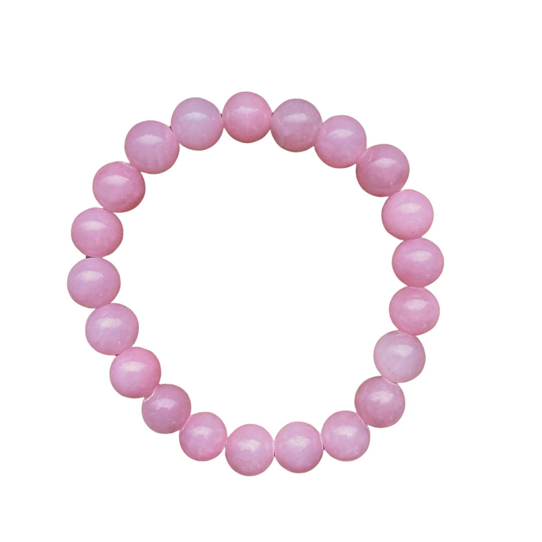 Peony Pink Jade 8mm Bracelet – Centered Jewelry