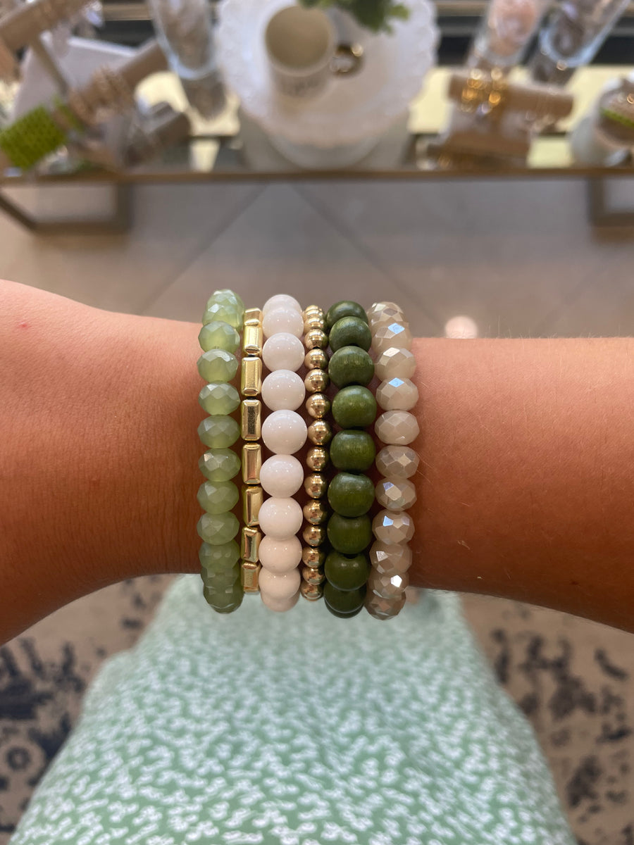 Green Stack – Centered Jewelry